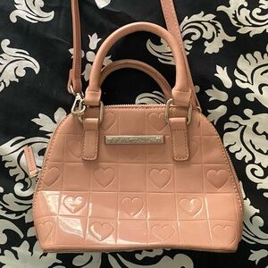 Betsey Johnson Blush Heart Crossbody Bag